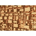 thumbnail image 1 of Ahgly Company Indoor Rectangle Patterned Cantaloupe Orange Area Rugs, 4' x 6', 1 of 6