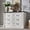 White, variant on Aitjunz Farmhouse 6 Drawers Dresser, 47.8" Wide Wood Chest of Drawers with Large Storage Capacity, Roman Column Design for Bedroom, Living Room and Entryway, White