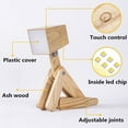 thumbnail image 5 of Dog Lamp - Super Cute Fun Desk Lamp for Kids Room Bedside Nightstand, Dimmable Touch Control Wood LED Bedroom Lamp, Unique Gift for Boys Girls Dorm Farmhouse Decor, 5 of 8