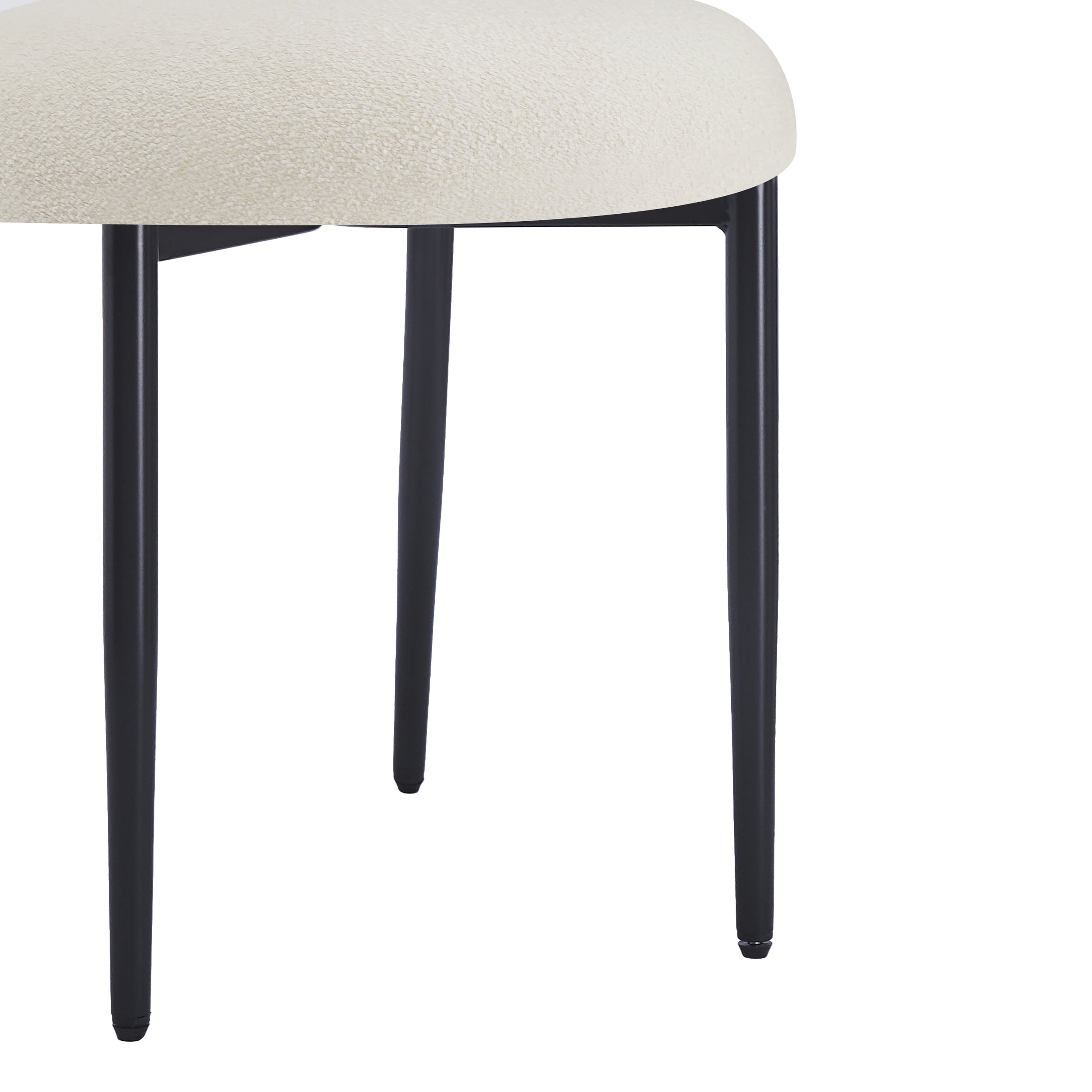 MAYEERTY Mid Century Modern Solid Wood Dining Chairs (Set of 2) - With Armrests for Vanity/Living Room