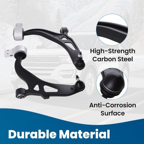 maXpeedingrods 10Pcs Front Suspension Kit for Ford Explorer 2011-2019, Ford Police Interceptor Utility 2013-2019, Lower Control Arm with Ball Joint, Front & Rear Sway Bar Link, Outer & Inner Tie Rod