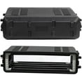 thumbnail image 6 of Rack Case, 2U Rack Case Shallow 12" Depth, 19" Rackmount Flight Cases,Durable HDPE Watertight Dust-Proof 2U Shock Mount Racks with Microphone Compartments, 6 of 8