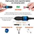 thumbnail image 4 of CoolStuff Alligator Clamp to Male Cigarette Lighter Extension Cable 6FT, Male Cigarette Lighter Socket to 12v Battery Alligator Clip, Cigarette Lighter Plug Adapter with Alligator Clips 12 Volt, 4 of 7