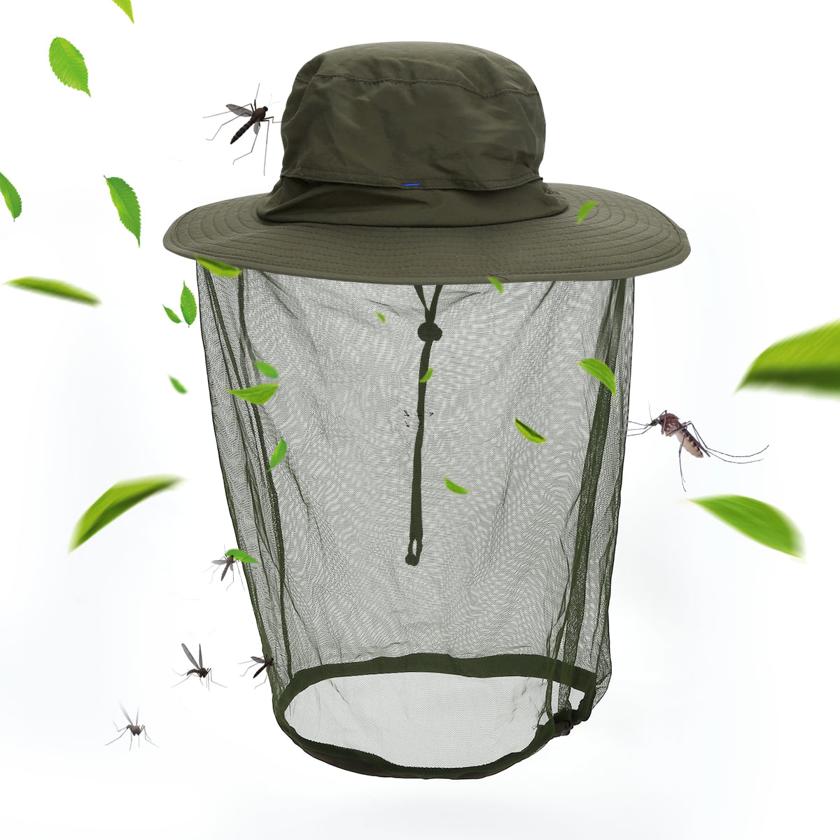 Men Women Mosquito Head Face Net Hat Outdoor Sun Cap Hidden Protection Mesh .