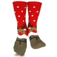 thumbnail image 6 of TeeHee Christmas Holiday Cozy Fuzzy Crew Socks 3-Pack for Women (Santa Deer Snowman), 6 of 8
