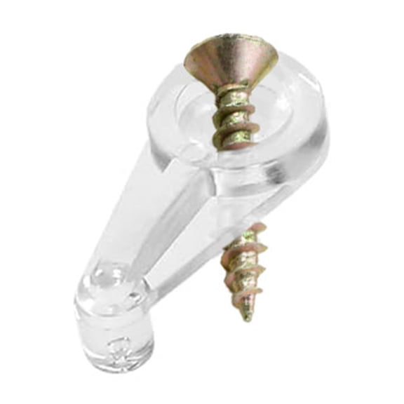 Convenient 50pcs Glass Clips with Screws Glass Door Retainer Clips Perfect for Fixing Cabinet Glass Doors