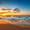 Beach Sunset Sky, variant on Elephant Stock Saltum Beach Sunset Wall Art - Horizontal Canvas Wall Art - Living Room Wall Decor - Beach Canvas - Orange And Green Decor - 12" x 8"