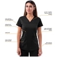 thumbnail image 3 of Adar Pro Scrubs For Women - Sweetheart V-Neck Scrub Top, 3 of 6