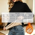 thumbnail image 4 of Tqcoqu Womens Solid Color Turtleneck Long Sleeve Ribbed Fleece Lined Thermal Base Layer Pullover Top,Women's,Size XS-L, 4 of 7