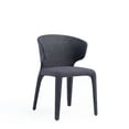 thumbnail image 3 of Manhattan Comfort Conrad 17.3" Tweed/Metal Dining Chair in Black (Set of 4), 3 of 8