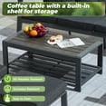 thumbnail image 5 of Suvivityse 6-Pcs Aluminum Patio Furniture Set with coffee table Outdoor Luxury Conversation Sofa Set include adjustable 3-seater Sofa, 2 Swivel Chair , 2 Ottoman for Balcony, Garden, Poolsid （Grey）, 5 of 8