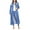 Medium Blue, variant on Women's Classic Distressed Cotton Denim Button Up Oversized Long Jean Jacket (Black, XL)