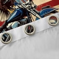 thumbnail image 4 of Castle Fairy Vintage Motorcycle Black Out Curtains for Teens, American Flag Eagle Curtains Pack of 2 (42x63 Each) for Patriotic Bedroom, Blue Red, 4 of 6