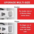thumbnail image 2 of Portable Door Lock-2 Pack Solid Heavy Duty Door Extra Lock For Additional Privacy And Safety In Hotel, Apartment, 2 of 5