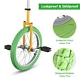 thumbnail image 4 of Yescom 18 Inch Wheel Outdoor Unicycle Balance Training for Adults Teenagers Kids, Yellow & Green, 4 of 8