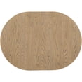 thumbnail image 6 of Hassch Extendable Round Dining Table for 2-4-6, 42"-58" Kitchen Table with Wood Frame for Home, Space Saving, Natural+Antique White, 6 of 7