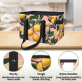 thumbnail image 5 of CURLYOOT Lemon Reusable Grocery Bag, Large Foldable Grocery Totes Shopping Bag for Groceries, Tropical Fruits Shopping Bags with Handles for Kitchen Trunk Picnic, 5 of 9