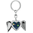 thumbnail image 1 of mas Bell Merry mas Festival Heart Angel Wing Key Chain Holder, 1 of 3