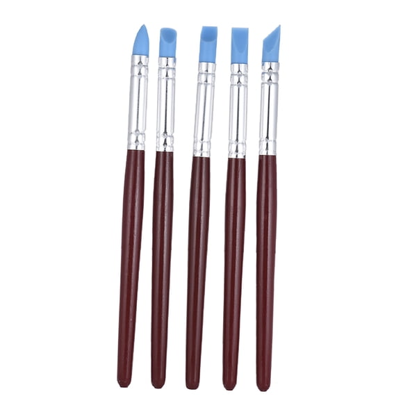 Rubber Pen,5pcs Rubber Clay Tools Pottery Rubber Paint Brushes Clay Tools Pottery Color Pottery Color Remove Brushes Clay Tools Mewmewcat Color Brushes Pen 5pcs Color Brushes 5pcs Qisuo