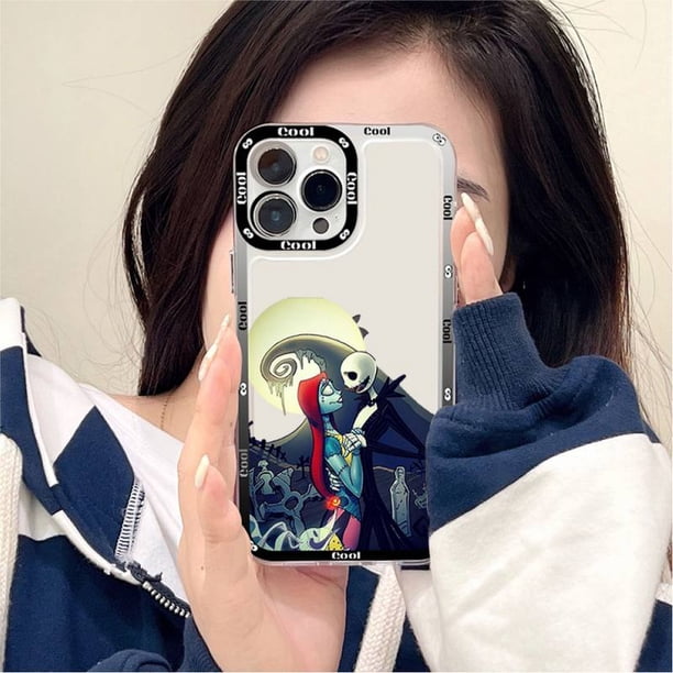 Disney-funda de teléfono con Jack pesadilla antes de Navidad, carcasa para iPhone 11, 12, 13, Mini Pro Max, 14 Pro Max