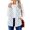 Blue, variant on Women's Retro Printed Fashionable Warm Fleece Cardigan Vest Coat, Open Front Sleeveless Jacket for Unique Layering and Stylish Comfort,Blue,L