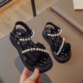 thumbnail image 7 of CAIVO Girls Fashion Toe Flat Sandals For Summer Solid Color Beach Shoes for Toddler Child, 7 of 7