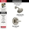 thumbnail image 2 of Delta Lahara Monitor 14 Series Shower Trim - T14238-SS - Stainless, 2 of 7