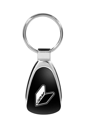 JDM Wakaba Leaf Black Tear Drop Key Chain