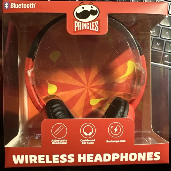 YANI- New In Box Pringles Wireless Headphones Set Back To School Bluetooth