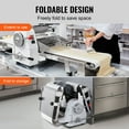 thumbnail image 5 of VEVOR Commercial Dough Sheeter Machine, 15.7-Inch Reversible Puff Pastry Sheeter and Fondant Roller, Electric Dough Roller 0-1.4" Adjustable Thickness, Folding Dough Sheeter for Bakeries, Pastries, 5 of 9