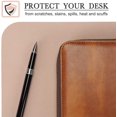 thumbnail image 3 of Table Pad, Desk Pad, 90 * 45cm Pu Leather Table Pad, Laptop Table Pad, Double-Sided (Pink / Silver), 3 of 5