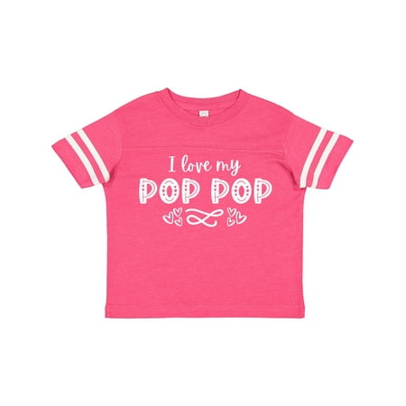 

Inktastic I Love My Pop Pop with Hearts Gift Toddler Boy or Toddler Girl T-Shirt