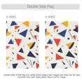 thumbnail image 4 of Yayeee Garden Flag 28" x 40" Double Sided Outdoor Yard Lawn Holiday Decorations, White Geometric, 4 of 6