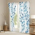 thumbnail image 4 of Feelyou Dreamy Ocean Fish Black Out Curtains, Cartoon Cute Sealife Curtains Pack of 2 (42x63 Each), Mystic Underwater World Bedroom Curtains, Blackout Curtains Room Decor, 4 of 7