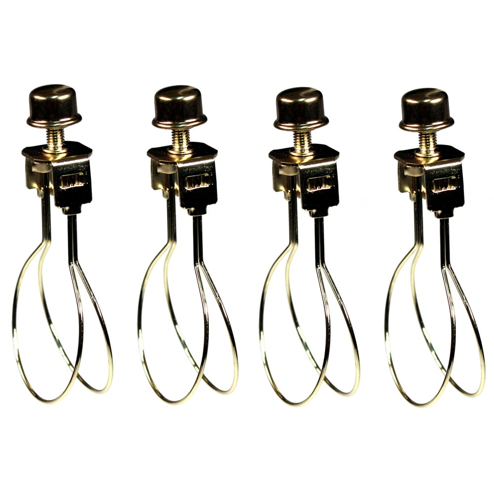 Creative Hobbies 4 Pack Lamp Shade Light Bulb Clip Adapter Clip on