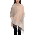 thumbnail image 1 of Foulard à Franges pour Femmes, Châle Long Rond Simple Bohème, Léger et Chaud, 1 of 6