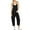 Black, variant on Sherrylily Womens Casual Sleeveless Jumpsuit Spaghetti Strap Loose Romper with Pockets