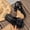 Black, variant on Women's Beach Bow Flat Sandals Flip Flops Cute Trendy Vacation Round Open Toe Thong Slide Sandals Shoe Hot Pink 7.5(40)