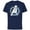 Navy, variant on Marvel Avengers: Endgame Logo Silver Speed - Short Sleeve Cotton T-Shirt for Adults - Customized-Natural