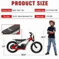 thumbnail image 3 of NEORIVER Electric Dirt Bike for Kids 6-12 with Shock-Absorbing Front Fork, 250W Electric Motorcycle Up to 15.5MPH, 24V Detachable Battery, 16'' Tire Electric Balance Bike with Kickstand, 3 of 7
