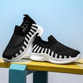 thumbnail image 6 of WZEIIOT Girls Breathable Mesh Sneakers Lightweight Casual Slip-On Soft Sole Sports Shoes, 6 of 8