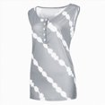 thumbnail image 6 of Kaprioy Womens Summer Tops Women's Summer Boho Tie Dye Sleeveless Tank Tops Button Blouse Loose Casual Striped Vest T-shirt Plus Size, 6 of 6