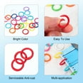 thumbnail image 3 of Uxcell 1" Loose Leaf Binder Rings, 120Pcs Binder Ring Book Rings Zinc Alloy Red, 3 of 6