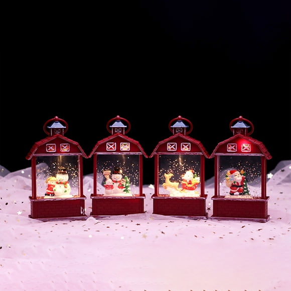 Mejor Luz de Navidad - Decoración de lámpara de aceite LED con resplandor cálido para casa, escritorio o adorno de árbol