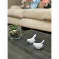 thumbnail image 3 of Vibhsa Bird Figurine of Health and Happiness- White (Set of 2, 3.5"L), 3 of 7