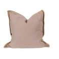 thumbnail image 2 of HomeRoots 515448 24 x 24 in. Polyester Zippered Pillow with Jute Trim, Beige & Brown, 2 of 3