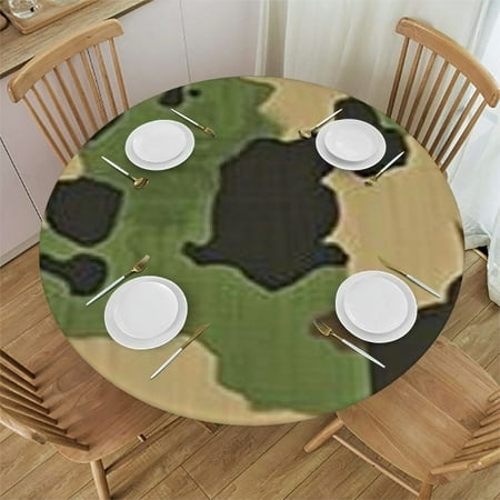 

SHERONV Camouflage Leaves Round Table Cover Stain Resistant and Washable Indoor Outdoor Tablecloth for Kitchen Dining Wedding Parties 100% Polyester Full Width Single-Sided Printing Tablecloths 31 -35