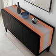 thumbnail image 5 of Orange Gray Ombre Table Runner 70 Inches Long, Modern Gradient Abstract Art Kitchen Coffee Dining Table Decoration for Home Party Birthday Wedding Home Decor 13x70 Inches, 5 of 8