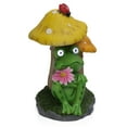 thumbnail image 5 of Alpine Corporation 12"H Frog Mushroom Statue with Solar Light-Up Eyes, 5 of 5