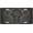 Matte Black, variant on Sunflower Field Sunset License Plate, Aluminum Decorative Front Plate, 4 Holes, 6 x 12 in